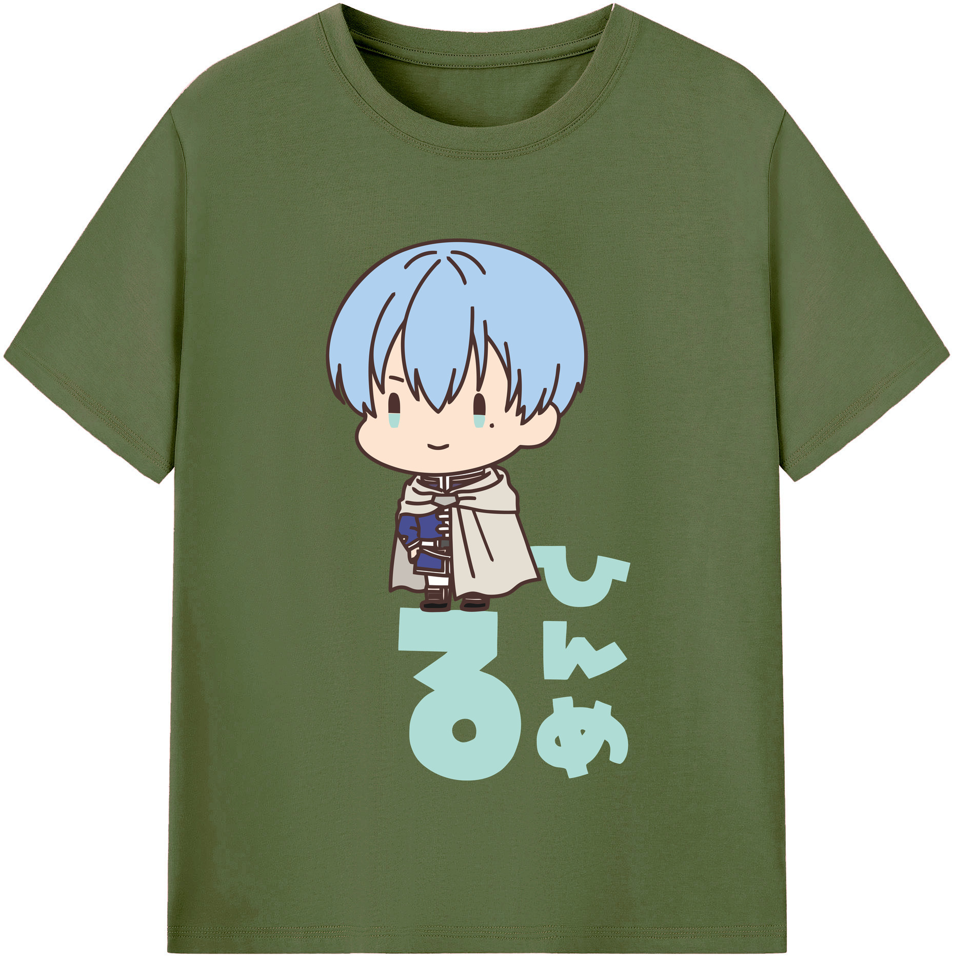 （画像用） 葬送のフリーレン Frieren 綿100％半袖Tシャツ（フロントプリント）